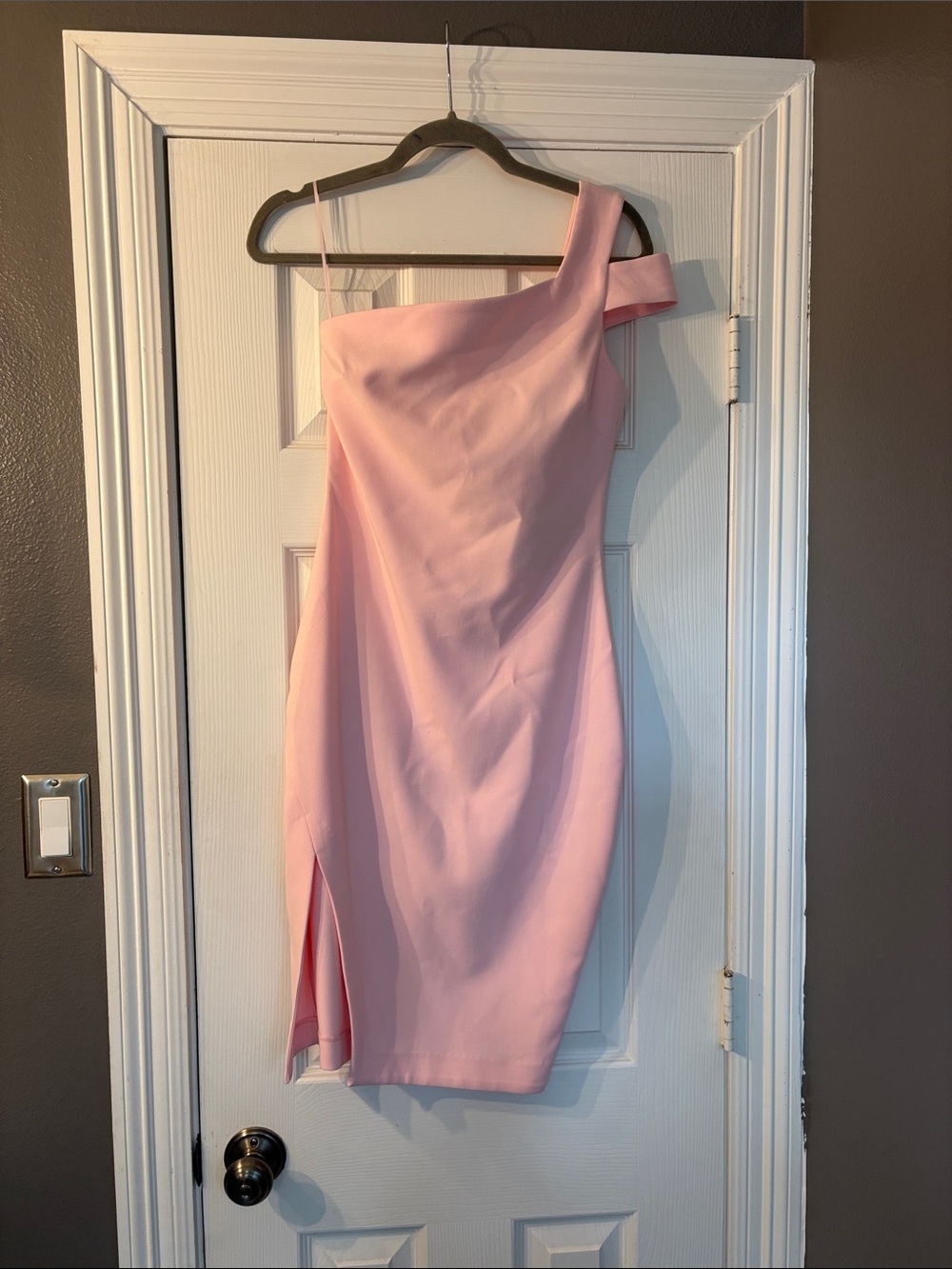 Likely Blush One-Shoulder Sheath Dress Size 4 NWT